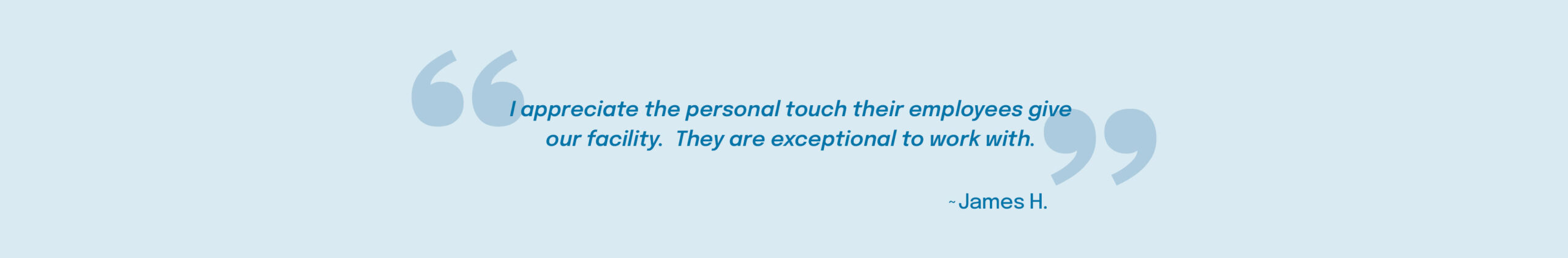 client testimonial