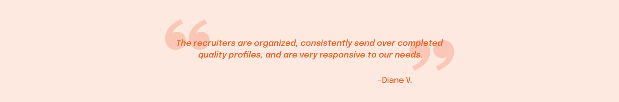 Testimonial from a client